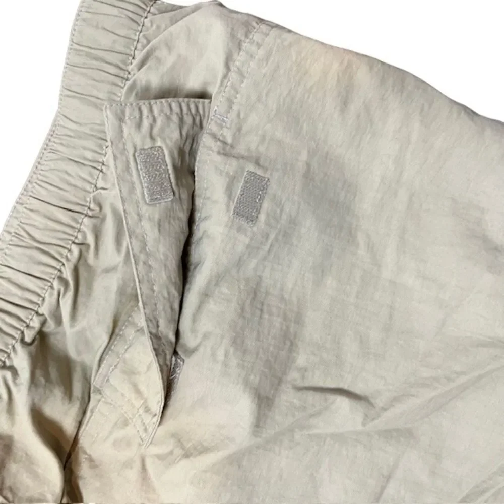 Lands' End Men's Nylon River Shorts with Liner Cargo Beige Tan Khaki Size XXL‎